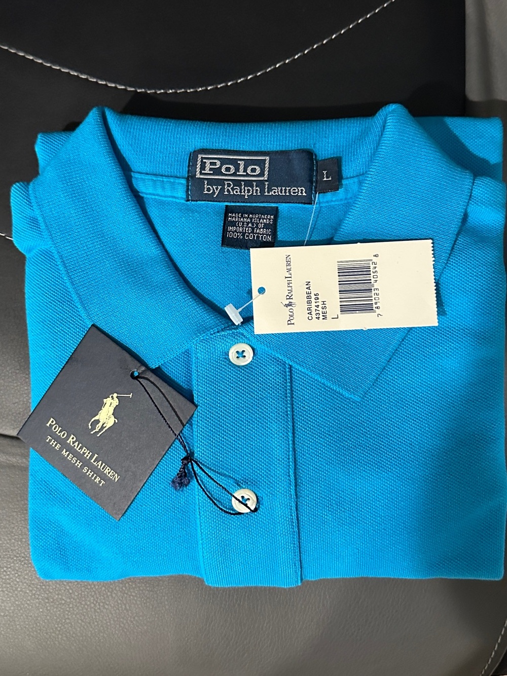Polo by Ralph Lauren Men’s Bright Turquoise Pique Polo